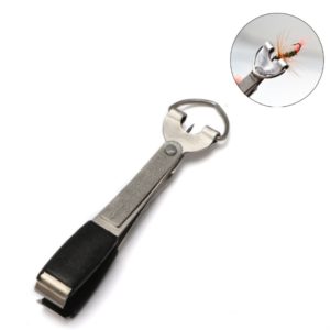 Outdoor Fishing Supplies Fishing Clamp Fishing Line Scissors Telescopic Keychain, Style:3 in 1 Fishing Line Knife (OEM)