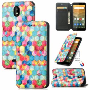 For Vodafone Smart E11 CaseNeo Colorful Magnetic Leather Case with Holder & Card Slot & Wallet(Magic Space) (OEM)