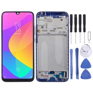 TFT LCD Screen for Xiaomi Mi CC9e / Mi A3 Digitizer Full Assembly with Frame(Blue) (OEM)