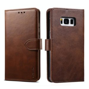 For Galaxy S8 GUSSIM Business Style Horizontal Flip Leather Case with Holder & Card Slots & Wallet(Brown) (GUSSIM) (OEM)