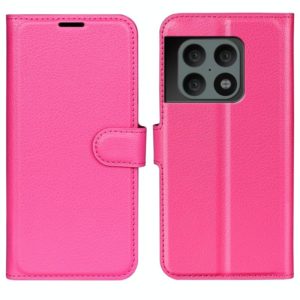 For OnePlus 10 Pro 5G Litchi Texture Horizontal Flip Protective Case with Holder & Card Slots & Wallet(Rose Red) (OEM)