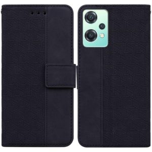 For OnePlus Nord CE 2 Lite 5G Geometric Embossed Leather Phone Case(Black) (OEM)