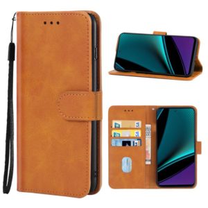 Leather Phone Case For Infinix Note 11s(Brown) (OEM)