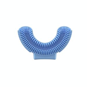 Silicone U-Shaped Replaceable Brush Head 2-8 Years Old Oral Electric Toothbrush Head(Blue) (OEM)