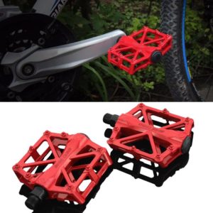 BaseCamp BC-671 Aluminum Alloy Pedal Non-slip Comfortable Bicycle Pedal (Red) (OEM)