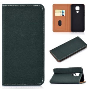 For Huawei Mate 30 Lite Solid Color Magnetic Horizontal Flip Leather Case with Card Slot & Holder(Green) (OEM)