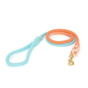 Gradient Dyed Woven Cotton Rope Pet Collar Neck Sleeve Leash(Oranges Soda) (OEM)