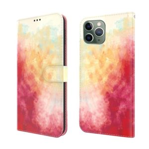 Watercolor Pattern Horizontal Flip Leather Case with Holder & Card Slot & Wallet For iPhone 11 Pro Max(Spring Cherry) (OEM)