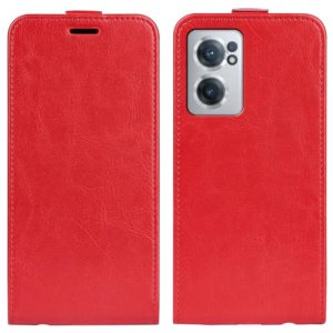 For OnePlus Nord CE 2 5G R64 Texture Single Vertical Flip Leather Phone Case(Red) (OEM)