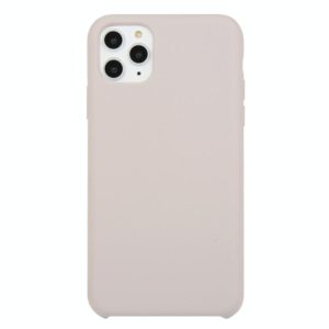 For iPhone 11 Pro Max Solid Color Solid Silicone Shockproof Case(Lavender Purple) (OEM)