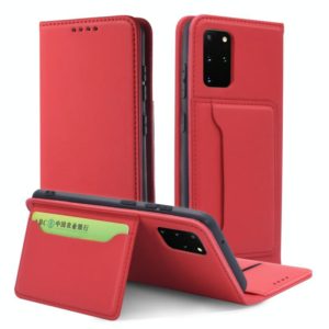 For Samsung Galaxy S20 Plus 5G Strong Magnetism Shockproof Horizontal Flip Liquid Feel Leather Case with Holder & Card Slots & Wallet(Red) (OEM)