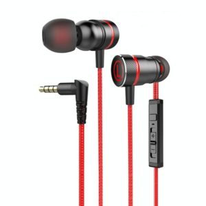 G21 1.2m Wired In Ear 3.5mm Interface Stereo Wire-Controlled HIFI Earphones Video Game Mobile Game Headset With Mic(Red) (OEM)