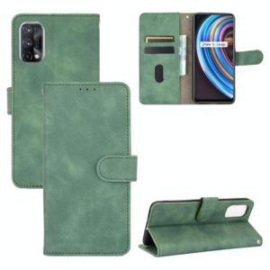 For OPPO Realme X7 Solid Color Skin Feel Magnetic Buckle Horizontal Flip Calf Texture PU Leather Case with Holder & Card Slots & Wallet(Green) (OEM)