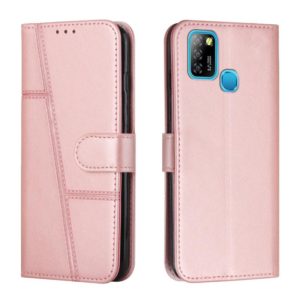 For Infinix Hot 10 Lite / Smart 5 2020 Stitching Calf Texture Buckle Leather Phone Case(Pink) (OEM)