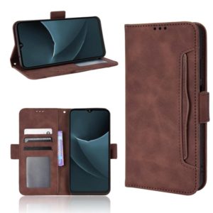 For Blackview A95 Skin Feel Calf Texture Card Slots Leather Phone Case(Brown) (OEM)