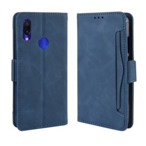 Wallet Style Skin Feel Calf Pattern Leather Case For Xiaomi Redmi Note 7 / Note 7 Pro / Note 7S,with Separate Card Slot(Blue) (OEM)
