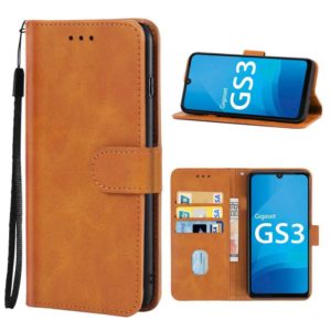 Leather Phone Case For Gigaset GS3(Brown) (OEM)
