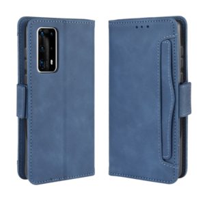 For Huawei P40 Pro+/P40 Pro Plus Wallet Style Skin Feel Calf Pattern Leather Case ，with Separate Card Slot(Blue) (OEM)