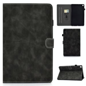 For Samsung Galaxy Tab A7 10.4 2020 T500 Cowhide Texture Horizontal Flip Leather Case with Holder & Card Slots(Gray) (OEM)