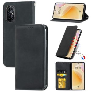 For Huawei Nova 8 5G Retro Skin Feel Business Magnetic Horizontal Flip Leather Case With Holder & Card Slots & Wallet & Photo Frame(Black) (OEM)