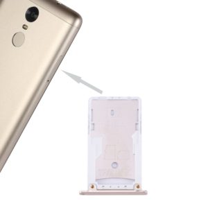 For Xiaomi Redmi Note 3 (Qualcomm Version) SIM & SIM / TF Card Tray(Gold) (OEM)