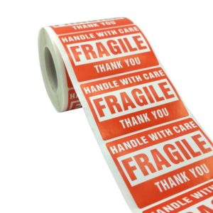 Caution Warning Packaging Transportation Sticker Label, Size: 75x50mm / 3x2inch(A-87) (OEM)