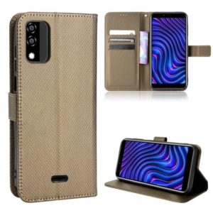 For BLU C5 Max 2022 Diamond Texture Leather Phone Case(Brown) (OEM)