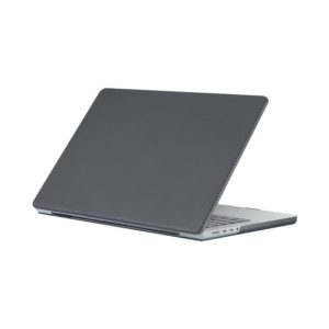 Carbon Fiber Textured Plastic Laptop Protective Case For MacBook Pro 13.3 inch A1706 / A1708 / A1989 / A2159 / A2338(Black) (OEM)