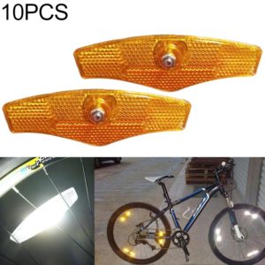10 PCS Mountain Bike Spoke Reflection (Yellow) (OEM)