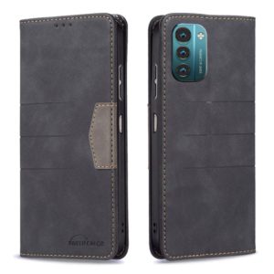 For Nokia G11 / G21 Magnetic Splicing Leather Phone Case(Black) (OEM)