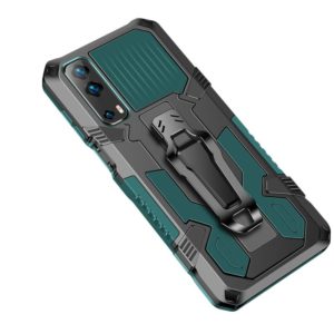For vivo Y72 5G Armor Warrior Shockproof PC + TPU Protective Case(Army Green) (OEM)
