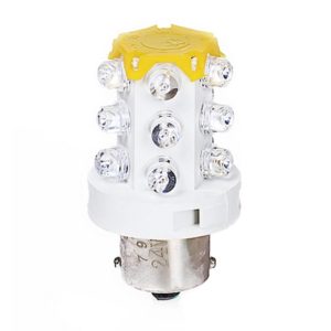 B15 15 LEDs Small Bulb LED Warning Light, Random Color Delivery, Voltage:220V (OEM)