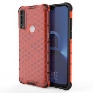 For Alcatel 1S (2020) Shockproof Honeycomb PC + TPU Case(Red) (OEM)