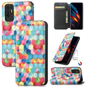 For Tecno Pova 2 Colorful Magnetic Horizontal Flip Leather Phone Case with Holder & Card Slot & Wallet(Magic Space) (OEM)