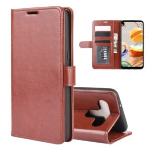 For LG K61 R64 Texture Single Horizontal Flip Protective Case with Holder & Card Slots & Wallet& Photo Frame(Brown) (OEM)