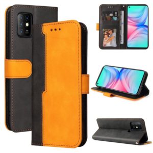 For Infinix Hot 10 Business Stitching-Color Horizontal Flip PU Leather Case with Holder & Card Slots & Photo Frame(Orange) (OEM)