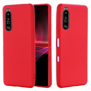 For Sony Xperia 1 III Pure Color Liquid Silicone Shockproof Full Coverage Case(Red) (OEM)