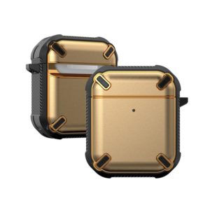 Wireless Earphones Shockproof King Kong Ares TPU Protective Case For AirPods 1/2(Gold) (OEM)