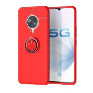 For Vivo S6 Metal Ring Holder 360 Degree Rotating TPU Case(Red+Red) (OEM)