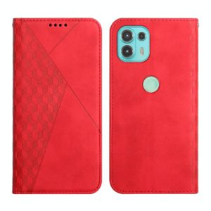 For Motorola Edge 20 Lite Skin Feel Magnetic Leather Phone Case(Red) (OEM)