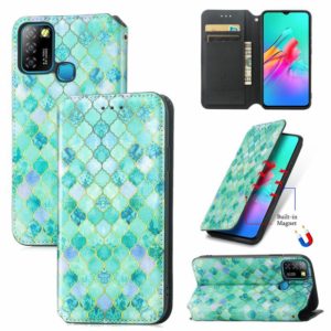 For Infinix Smart 5 Colorful Magnetic Horizontal Flip Leather Phone Case with Holder & Card Slot & Wallet(Emerald) (OEM)