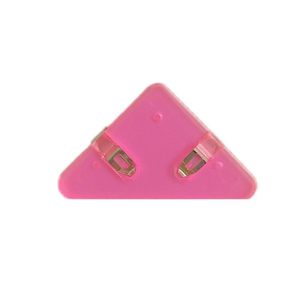 14 PCS Student Test Paper Storage Triangle Book Edge Clip(Transparent Pink) (OEM)