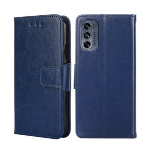 For Motorola Moto G62 5G Crystal Texture Leather Phone Case(Royal Blue) (OEM)