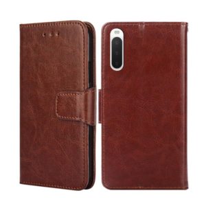 For Sony Xperia 10 IV Crystal Texture Leather Phone Case(Brown) (OEM)
