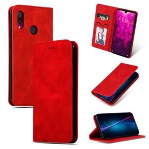 Retro Skin Feel Business Magnetic Horizontal Flip Leather Case for Xiaomi Redmi 7 / Redmi Y3(Red) (OEM)