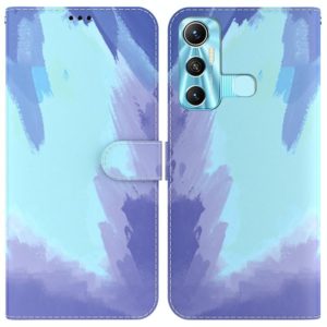 For Infinix Hot 11 X662 Watercolor Pattern Horizontal Flip Leather Phone Case(Winter Snow) (OEM)