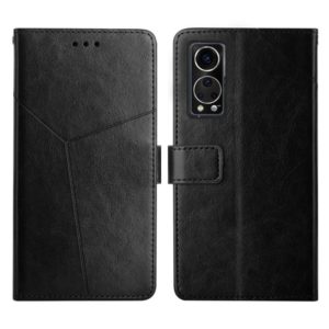 For ZTE Axon 30 Y Stitching Horizontal Flip Leather Phone Case(Black) (OEM)