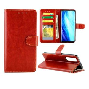 For OPPO Reno4 Pro(4G) Crazy Horse Texture Leather Horizontal Flip Protective Case with Holder & Card Slots & Wallet & Photo Frame(Brown) (OEM)