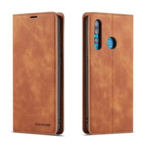 For Huawei P Smart+ (2019) Forwenw Dream Series Oil Edge Strong Magnetism Horizontal Flip Leather Case with Holder & Card Slots & Wallet & Photo Frame(Brown) (Forwenw) (OEM)