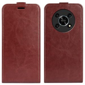 For Honor X30 / Magic 4 Lite R64 Texture Vertical Flip Leather Phone Case(Brown) (OEM)